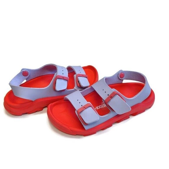 Birkenstock Womens Size 3 EU 34 Mogami Adjustable Sandals Purple Pink NARROW Fit - Picture 8 of 9